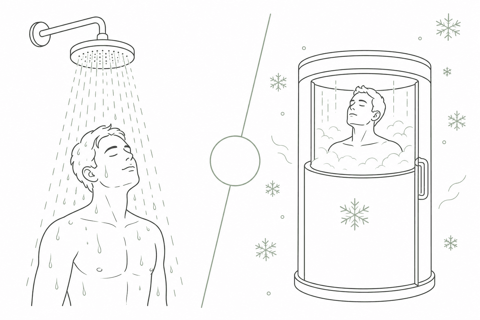 Kalte Dusche vs. Kältekammer: Was passt zu wem?