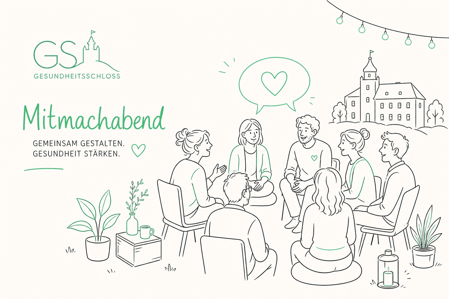 Mitmachabend im Gesundheitsschloss: kostenlos kennenlernen