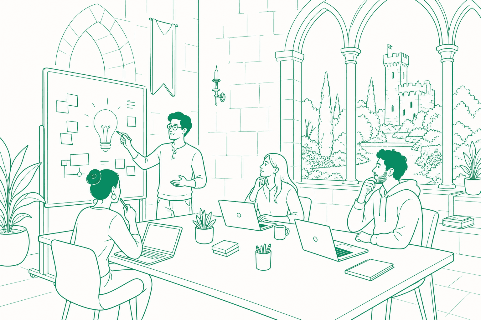 Startup-Offsite auf einem Schloss — Bessere Orte, bessere Ideen